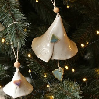 artisann Cloche de Noël avec poupée de Noël