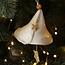 Handmade porcelain Christmas bell decorated with a star