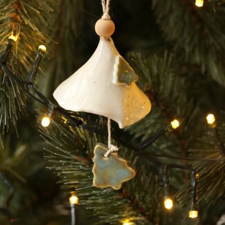 artisann Kerstklok met kerstboom