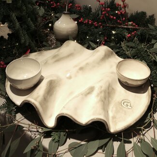 artisanni Golvende tapaschaal Wave Italian White