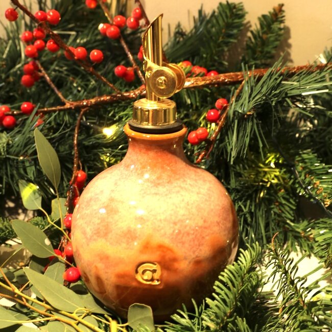 Handmade ceramic oil bottle for sale in different colors and shapes
