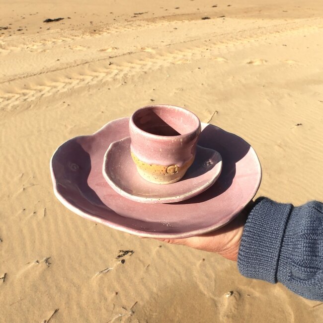 Tableware set: Amandine & Coquillage Pink