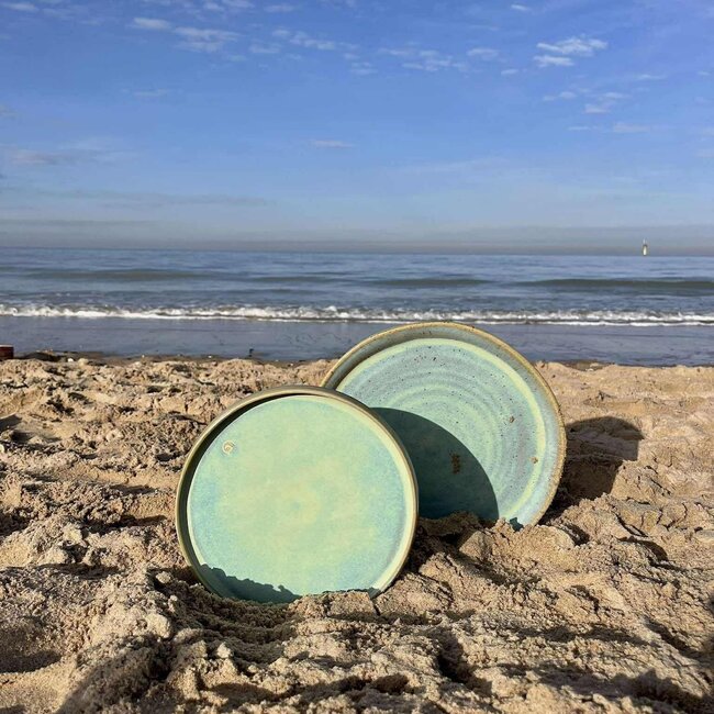 Handmade ceramic plate, Lagune