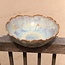 Large handmade decoration and fruit bowl, Mustard