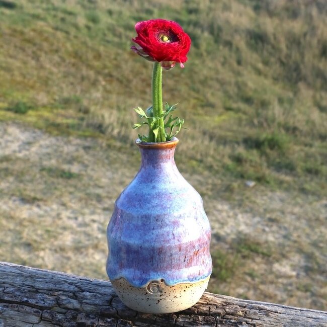 Ceramic handmade little vase One Flower Sunrise