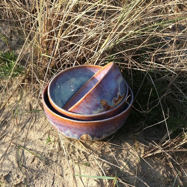 Keramisch handgemaakte kom, Sunrise