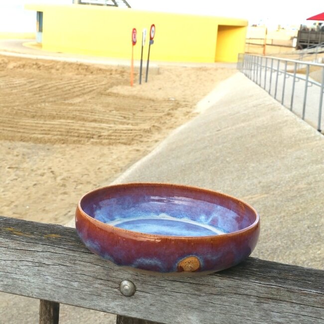 Grand bol en céramique fait main, Sunrise