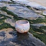 Ceramic handmade tea light holder Globe, Sunrise