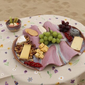 artisanni Wavy tapas plate Sunrise-Roos