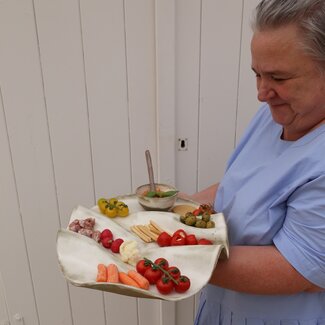 artisanni Plat de tapas ondulé Italian White