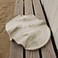 Wavy handmade ceramic tapas plate, Italian White