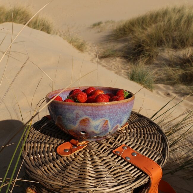 Ceramic handmade berry bowl, Sunrise