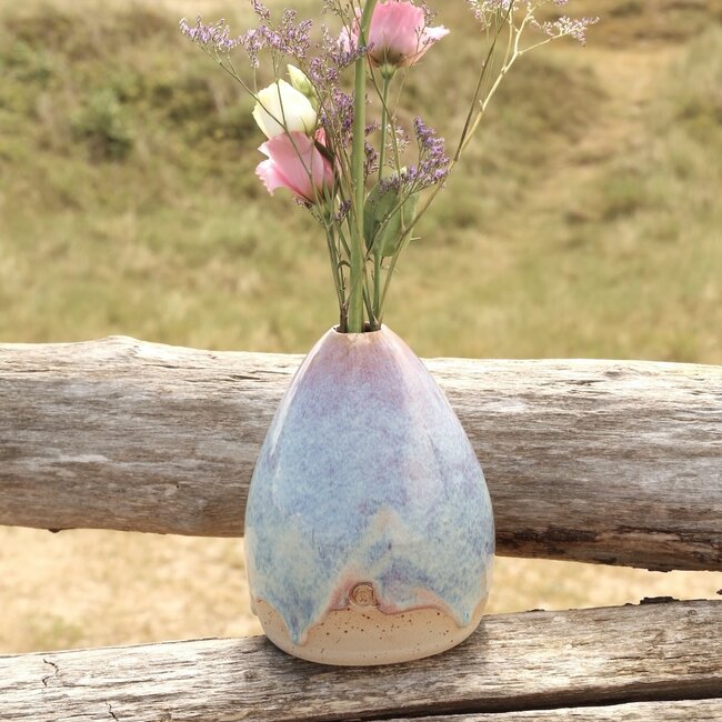 Petite vase fait main en céramique One Flower, Sunrise