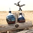 Ceramic handmade oil bottle, Beach