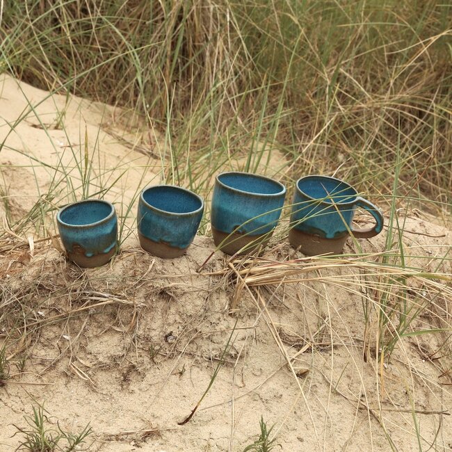 Ceramic handmade mug, Italian Turquoise