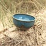 Handmade ceramic bowl, Italian Turquoise