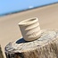 Keramisch handgemaakte koffietas, Naturel Beige 5golven