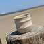 Keramisch handgemaakte koffietas, Naturel Beige 3golven