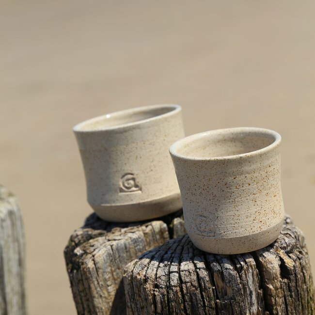 Ceramic handmade coffee cup, Natural Beige