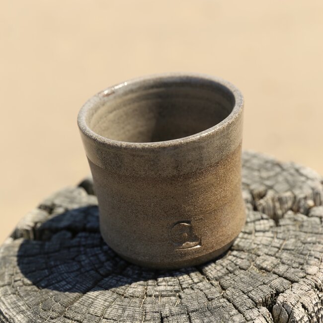 Ceramic handmade coffee cup, Natural Italian