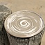 Keramisch handgemaakte bord, Naturel Italian Circle