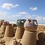 Handgemaakte keramische vaas en theelicht, Cloud Munt