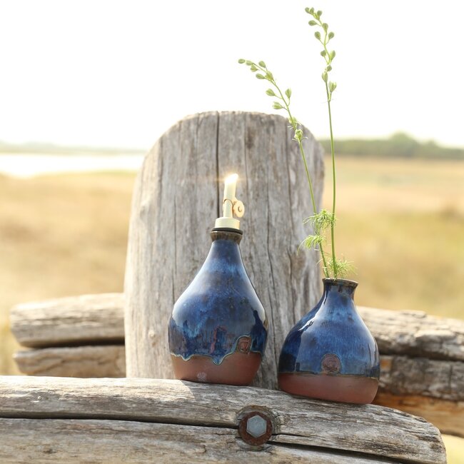 Ceramic handmade little vase One Flower, Beach