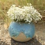 Ceramic handmade bulb vase, Mint