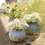 Ceramic handmade bulb vase, Mint