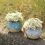 Ceramic handmade bulb vase, Mint
