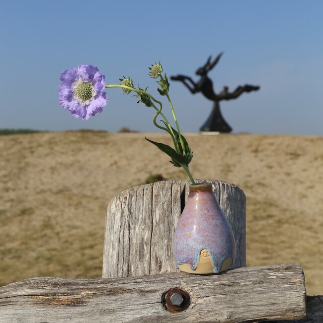Ceramic handmade little vase One Flower, Sunrise