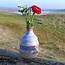 Keramisch handgemaakt vaasje One Flower, Sunrise