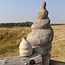 Keramisch handgemaakt olieflesje, Naturel Beige