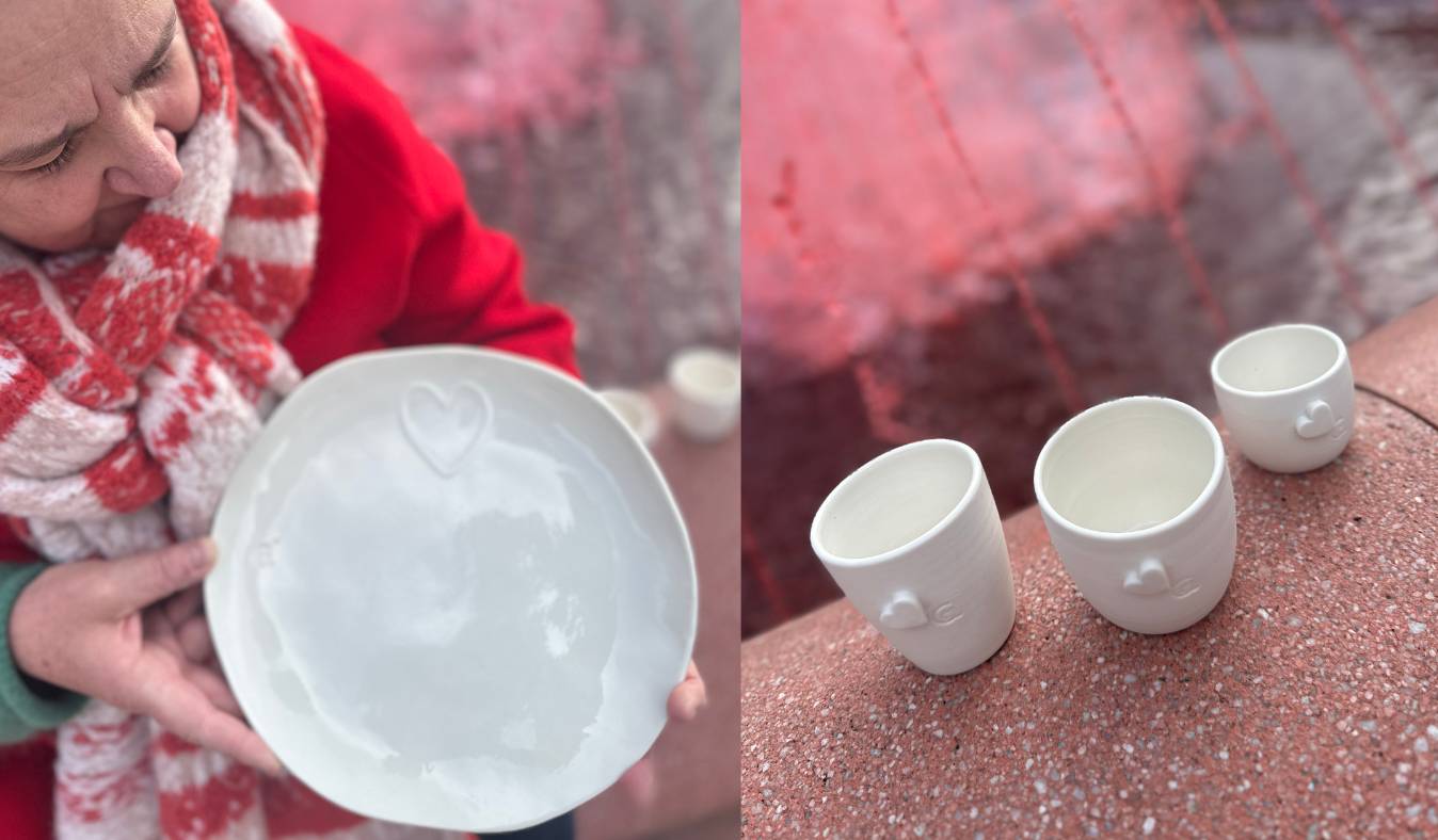 Handgemaakte unieke porselein