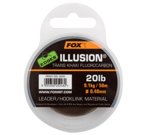 Fox Fox Illusion Leader/Hooklink Material 50m - Leaders