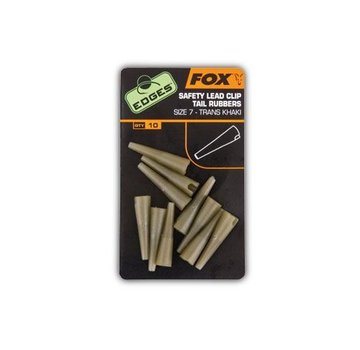 Fox Fox Lead Clip Tail Rubbers Trans Khaki