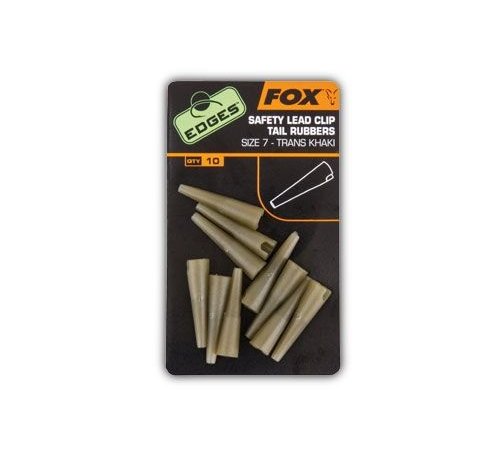 Fox Fox Lead Clip Tail Rubbers Trans Khaki