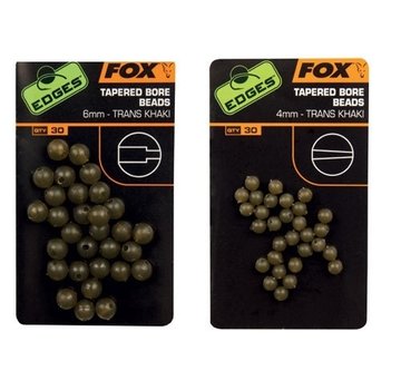 Fox Fox Tapered Bore Beads Trans Khaki