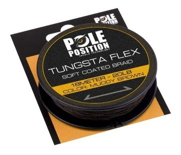 Pole Position Pole Position Tungsta Flex Soft Coated Braid Muddy Brown