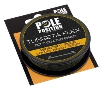 Pole Position Pole Position Tungsta Flex Soft Coated Braid Weedy Green