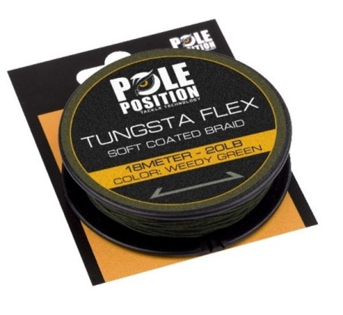 Pole Position Pole Position Tungsta Flex Soft Coated Braid Weedy Green - Onderlijnmateriaal