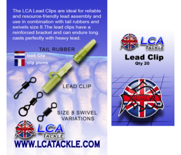 LCA Tackle LCA Lead Clips 20 pcs