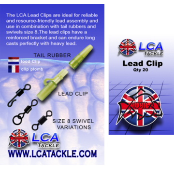 LCA Tackle LCA Lead Clips 20 pcs