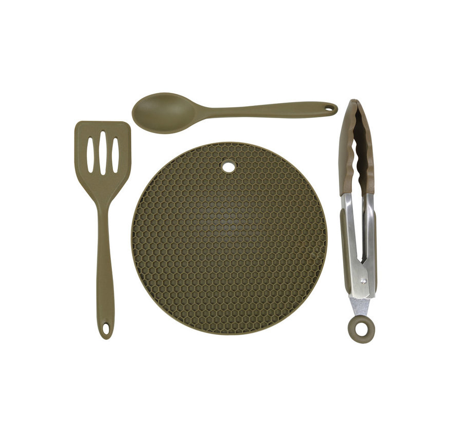 Trakker Armolife 4 Piece Silicone Utensil Set