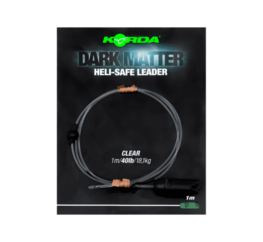 Korda Dark Matter Heli-Safe Leader  40lb 1m