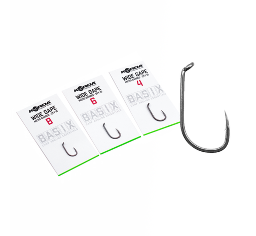 Korda Basix Wide Gape - Karperhaak