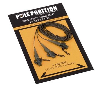 Pole Position Pole Position CS Safety Lead Clip Action Pack 65LB Silt