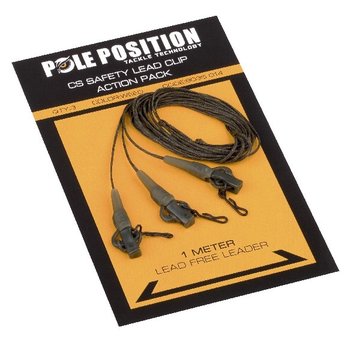 Pole Position Pole Position CS Safety Lead Clip Action Pack 65LB Silt