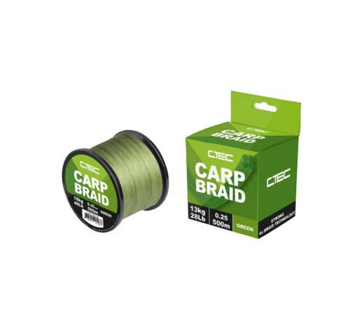 C-TEC C-Tec Carp Braid - Gevlochten vislijn 500m 0,25mm