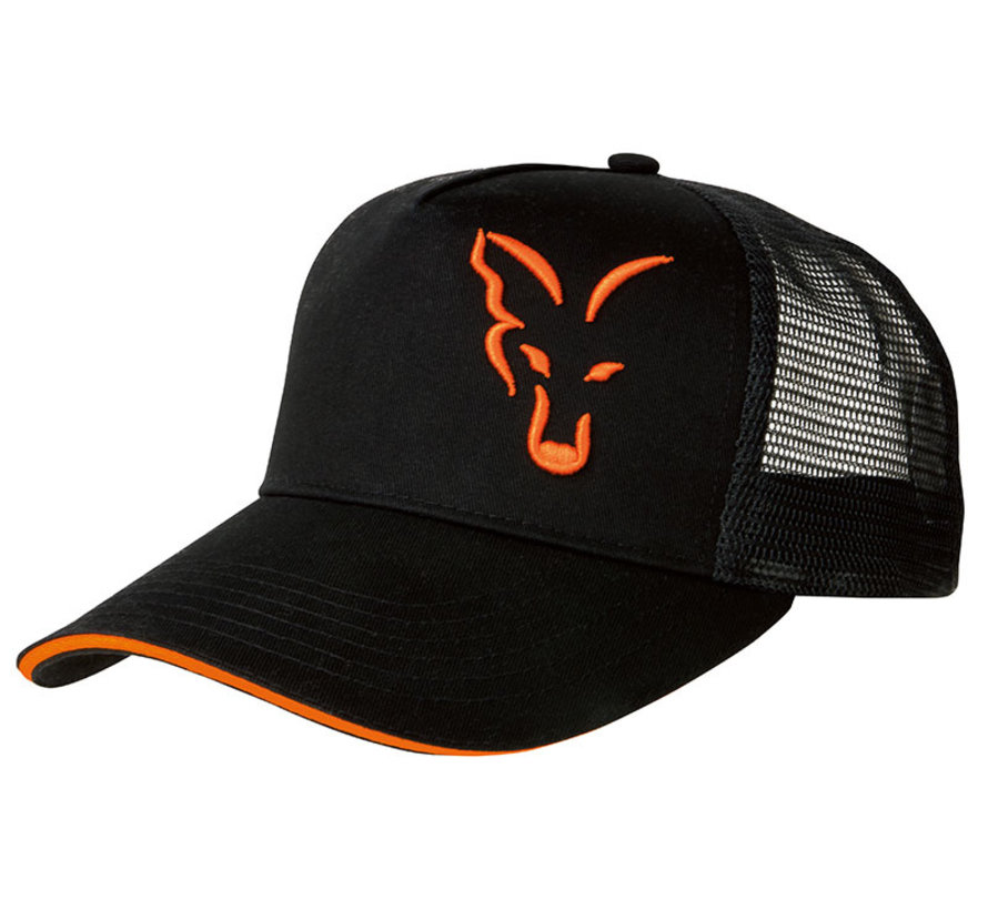 Fox Black & Orange Trucker Cap